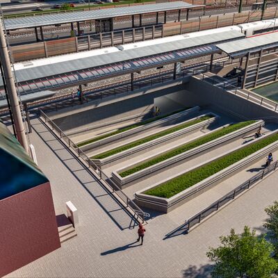 Visualisierung des Bahnhofs Gelnhausen im Endzustand