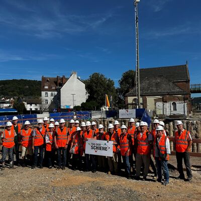 Gruppenfoto vom Tag der Schiene
