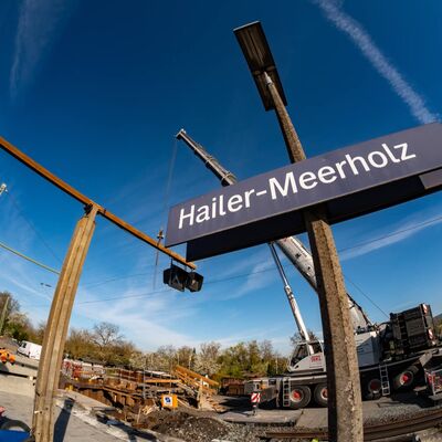 Aushub Behelfsbrücke Bf Hailer-Meerholz